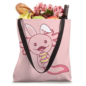 Easter Axolotl As Easter Bunny Cute Animals For Kids Tote Bag