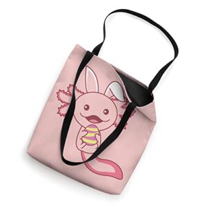 Easter Axolotl As Easter Bunny Cute Animals For Kids Tote Bag