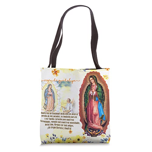 Virgen de Guadalupe Lindo mensaje Familiar Tote Bag