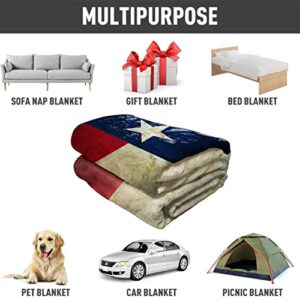 YISUMEI Texas State Flag Blanket Comfortable and Fuzzy Throw Blanket for Home and Bedroom Decor (60x80 Inches)