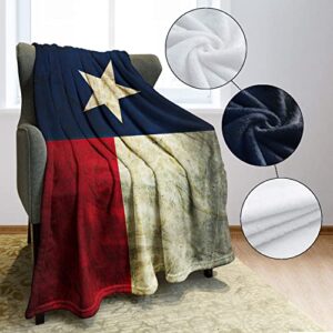 YISUMEI Texas State Flag Blanket Comfortable and Fuzzy Throw Blanket for Home and Bedroom Decor (60x80 Inches)