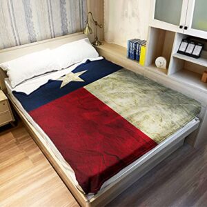 YISUMEI Texas State Flag Blanket Comfortable and Fuzzy Throw Blanket for Home and Bedroom Decor (60x80 Inches)