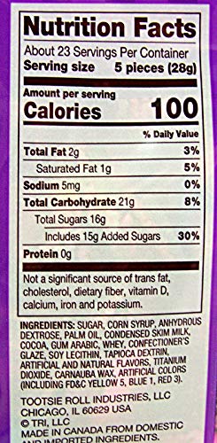 Tootsie Roll Eggs Candy Coated Egg Shaped Individually Wrapped Easter Candy, 23 oz Resealable Bag (Single)