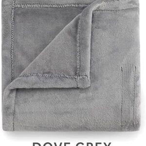 Sunbeam Royal Posh Dove Grey Heated Personal Throw / Blanket, Cozy-Warm, Adjustable Heat Settings