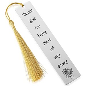 teachers coworker appreciation bookmark gifts to book lover thank you being part of my story from graduation teenager