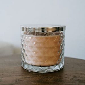 Gold Canyon™ - Cinnamon Vanilla Scented Candle, Three-Wick, Heritage Diamond-Cut Glass Jar, New & Improved Look 2022