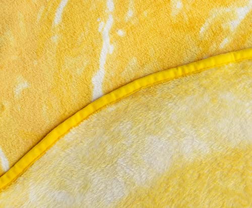 Lemon Slice Round Fleece Throw Blanket | 60 Inches