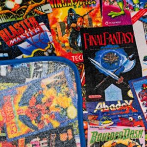 8-Bit Armageddon Retro Video Games Fleece Throw Blanket | Plush Soft Polyester Cover for Sofa and Bed, Cozy Home Decor, Luxury Room Essentials | Novelty Gifts for Adults and Kids | 45 x 60 Inches