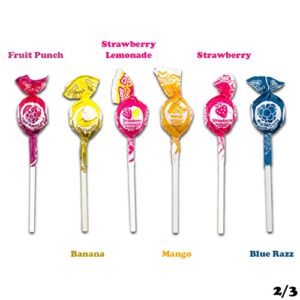 Tootsie Roll Charms Mini Pops, 18 Flavors,5 pounds, 400 Count Individually Wrapped, Peanut-Free Lollipops