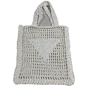 zz.luxi handmade straw bag,travel beach fishing mesh bag,fashion casual travel mesh beach tote womens hollow shoulder handbag women