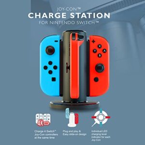 Joycon Charging Dock for Switch Controller, Switch Accessories Compatible Switch Joycon,4 in 1 Switch Charger for Switch with a Micro-USB Charging Cord-HONCAM