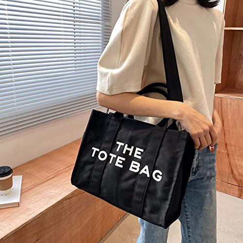 Canvas Tote Bags For Women Handbag Tote Purse With Zipper Canvas Crossbody Bag For Office, Travel, Shopping