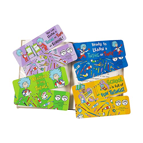 Dr. Seuss Motivational Bookmarks - 48 Pieces