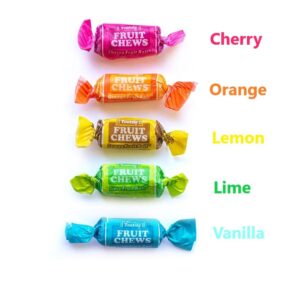 Tootsie Rolls Fruit Chews Assorted Flavors | Chewy Bulk candy individually wrapped | Mixed Fruity Flavored variety Cherry, Lemon, Lime, Orange and Vanilla | 3.5 Lbs