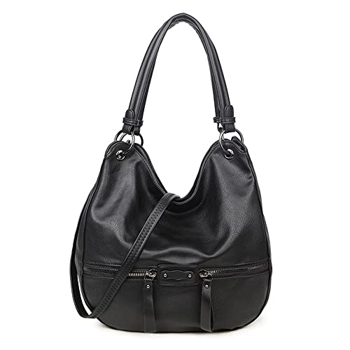 Movefad Women Hobo Shoulder Bag Tote Bag Large PU Leather Handbags Ladies Bucket Purse Crossbody Handbags