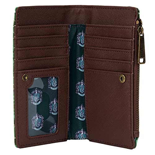 Loungefly Harry Potter Slytherin Plaid Pattern Faux Leather Wallet