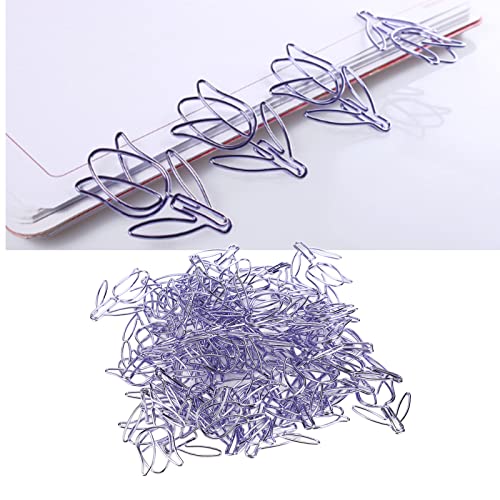 Cute Paper Clips, 50Pcs Tulip Paper Clips Flower Shape Paper Clips Funny Cute Paperclips Bookmarks Planner Clips Fun Paper Clips for Notebook Bookmark