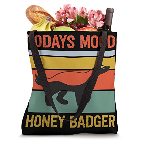 Funny Honey Badger Todays Mood Honey Badger Tote Bag