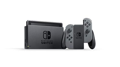 Nintendo Switch V2 Game Console - Black (HAC-001(-01) w/ OEM Gray Joy Cons (Renewed)