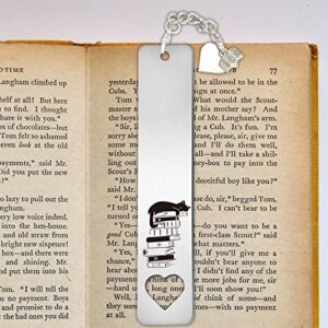 Cat Funny Bookmarks,Bookmark Tassels for Women, Book Lover, Bookworm, Graduation, Teens, Kid, Daughter, Son, Teacher, Book Accessories, Reading Gifts, Book Gifts, Cat Lover Gifts-WB42