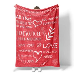 pdryly love gifts for her blanket i love you throw blankets for girlfriend wife family great gift for valentines day birthday anniversary wedding 60″x50″