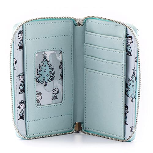 Loungefly Peanuts Happy Holidays All Over Print Zip around Wallet