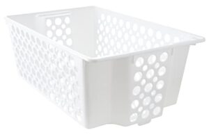 organize your home large slide-it baskets, 2 pack, stacking and sliding modular storage, great organizing bins for pantry, closet, bedroom, office, and all storage, 19.2” x 12.5” x 7.5”