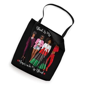 Black Is My History Strong Black Women Figures BLM Dress Tote Bag