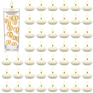 72 pcs 1.5 inch unscented christmas floating candles for centerpieces floating tealights candles floating candles for wedding party bathtub spa pool dinner valentine’s day