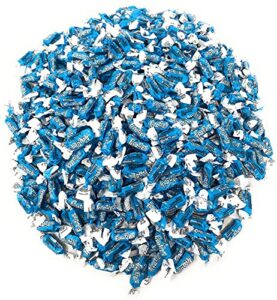 bulk blue raspberry flavor tootsie roll frooties chewy american taffies candy individually wrapped in resealable assortit bag 5 lb 735+pcs (80-oz) – made in usa