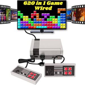 retro game console,classic game system built in 620 games and 2 classic controllers,av output plug and play video games