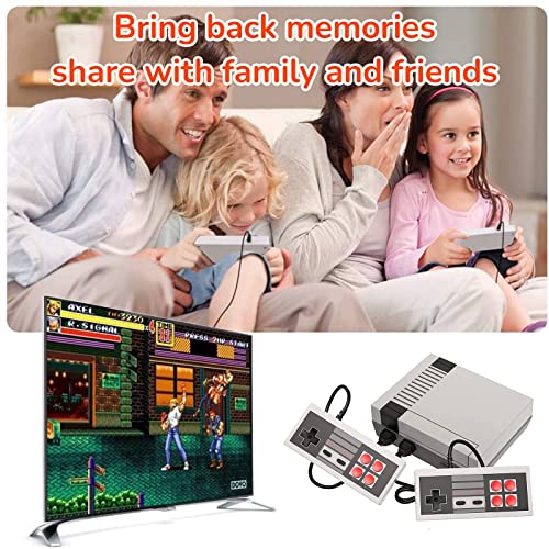 Retro Game Console,Classic Game System Built in 620 Games and 2 Classic Controllers,AV Output Plug and Play Video Games