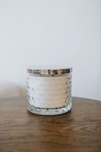 gold canyon™ – clean sheets scented candle, three-wick, heritage diamond-cut glass jar, new & improved look 2022