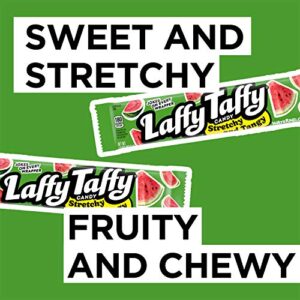 Laffy Taffy Stretchy and Tangy Candy, Watermelon, 1.5 Ounce(Pack of 24)
