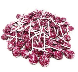 red raspberry tootsie pops bulk candy 100 count lollipops suckers variety value pack aprox. 4.5 lbs (72 oz)