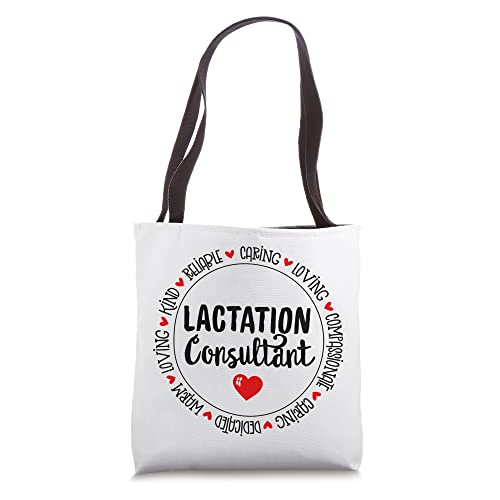 Lactation Consultant Heart Breastfeeding Coach & Lactivist Tote Bag