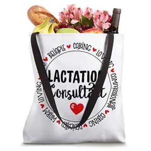 Lactation Consultant Heart Breastfeeding Coach & Lactivist Tote Bag