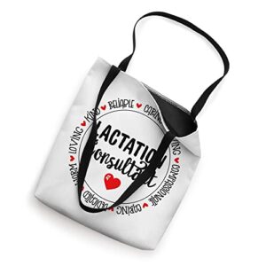 Lactation Consultant Heart Breastfeeding Coach & Lactivist Tote Bag