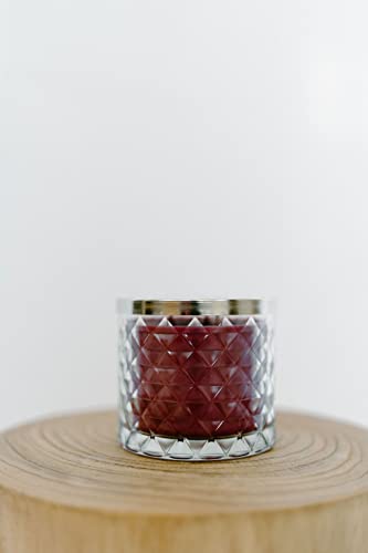 Gold Canyon™ - Pomegranate Scented Candle, Three-Wick, Heritage Diamond-Cut Glass Jar, New & Improved Look 2022