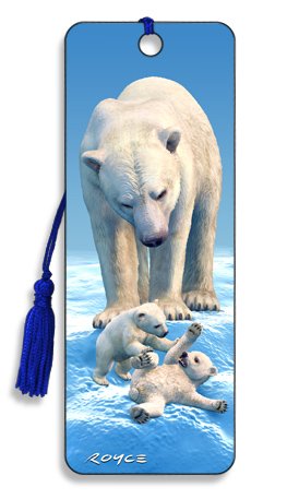 3D Royce "Polar Bears" bookmark - by Artgame