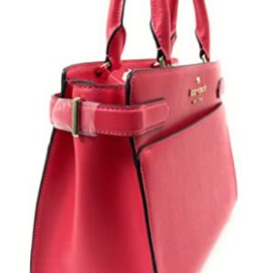 Kate Spade New York Staci Medium Saffiano Leather Satchel Purse (Watermelon)