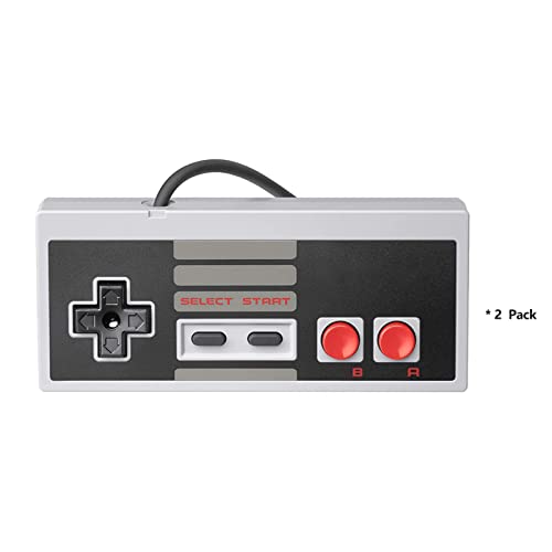 AJFKOOP Retro Game Console – Classic Mini Retro Game System Built-in 620 Games and 2 Controllers, 8-Bit Video Game System with Classic Games, Old-School Gaming System for Adults and Kids
