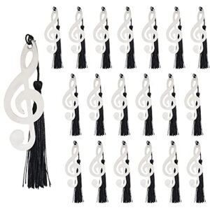 honbay 20pcs metal musical notes bookmarks with tassel music party favors gifts for wedding school office supplies or book lovers