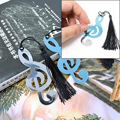 Honbay 20PCS Metal Musical Notes Bookmarks with Tassel Music Party Favors Gifts for Wedding School Office Supplies or Book Lovers