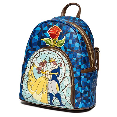 Beauty and the Beast Stained-Glass Window Mini-Backpack - Entertainment Earth Exclusive