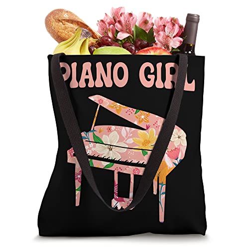 Funny Piano Music Instrument Musician - Piano Girl Tote Bag