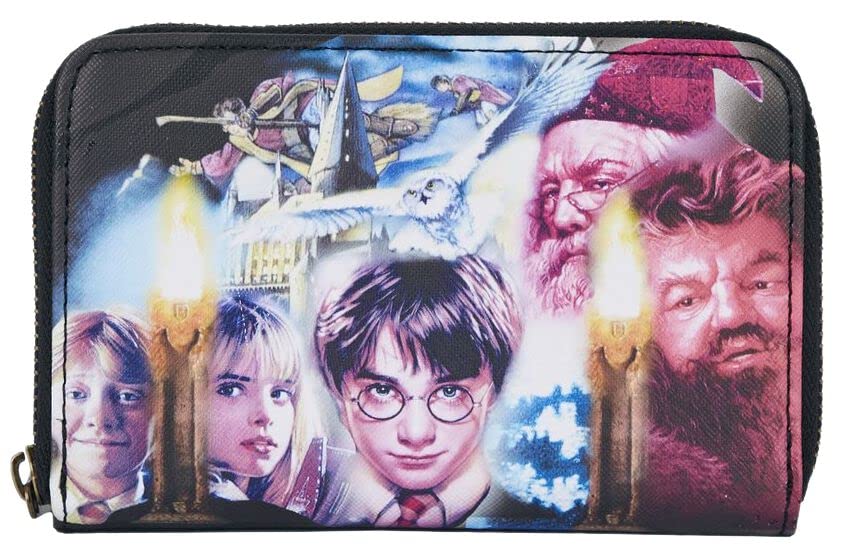 Loungefly Harry Potter Trilogy Sorcerers Stone Zip Around Wallet Harry Potter One Size