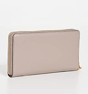 Tory Burch Women's Robinson Zip Continental Wallet, Grey Heron, One Size