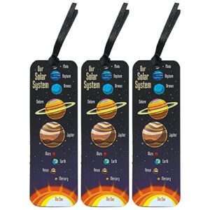 fun express 48 count laminated solar system bookmarks | school classroom library goodie bags science reading program