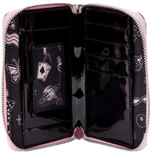 Loungefly Women's Valfre Tattoo Allover Print Zip-Around Wallet